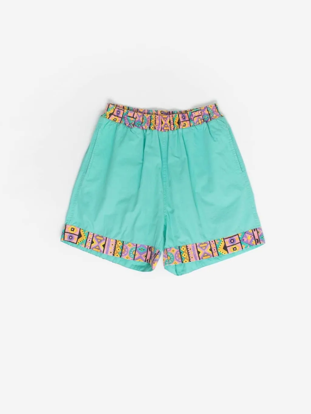 80s Vintage Turquoise Shorts Small Medium