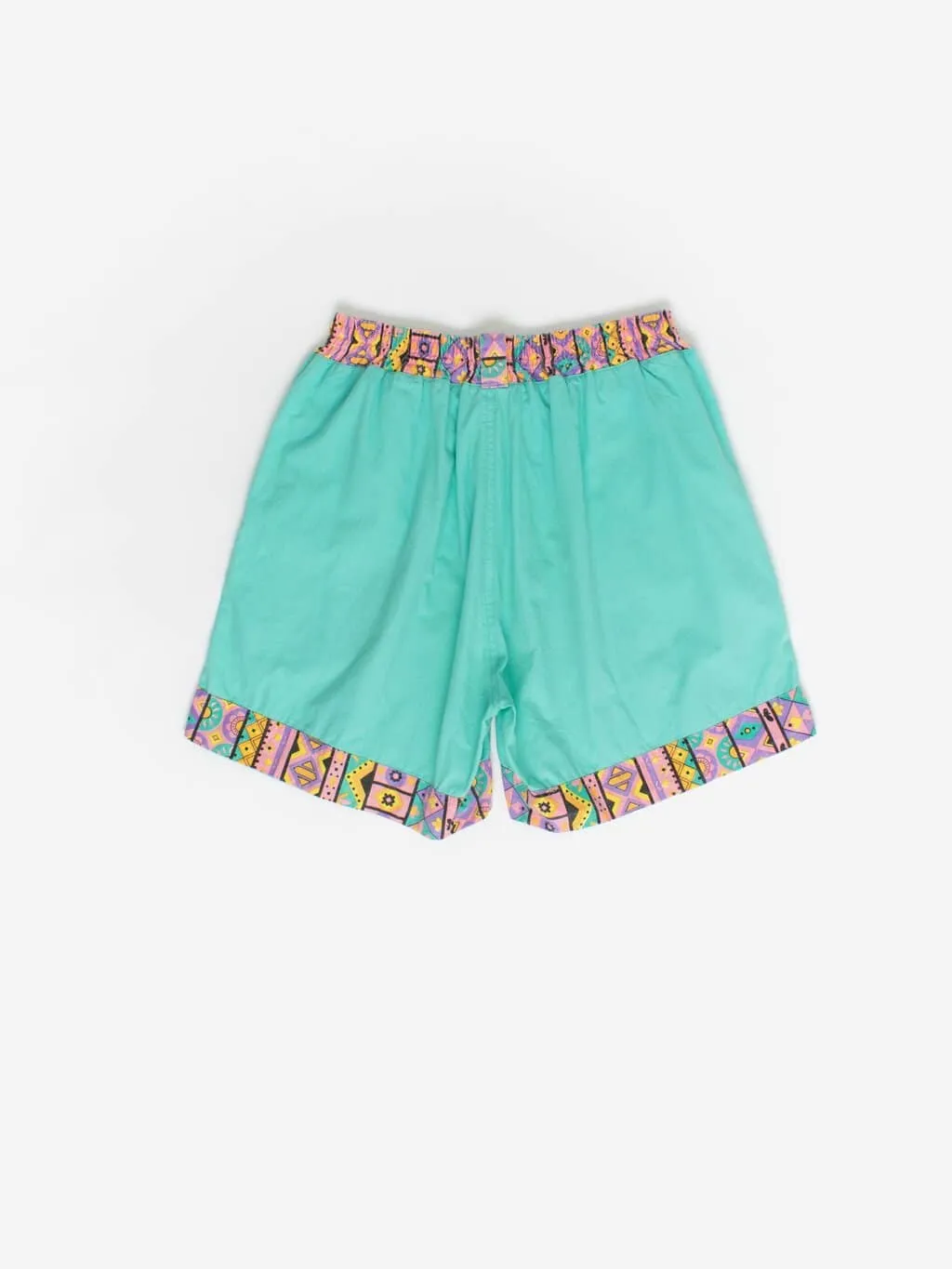 80s Vintage Turquoise Shorts Small Medium