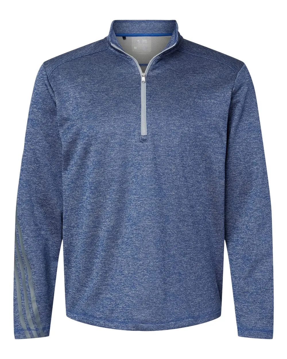 Adidas Heathered Quarter-Zip Pullover - Brushed Terry Fabric