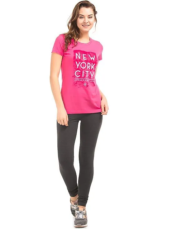 Aeropostale Cotton Spandex Leggings with Elastic Waist