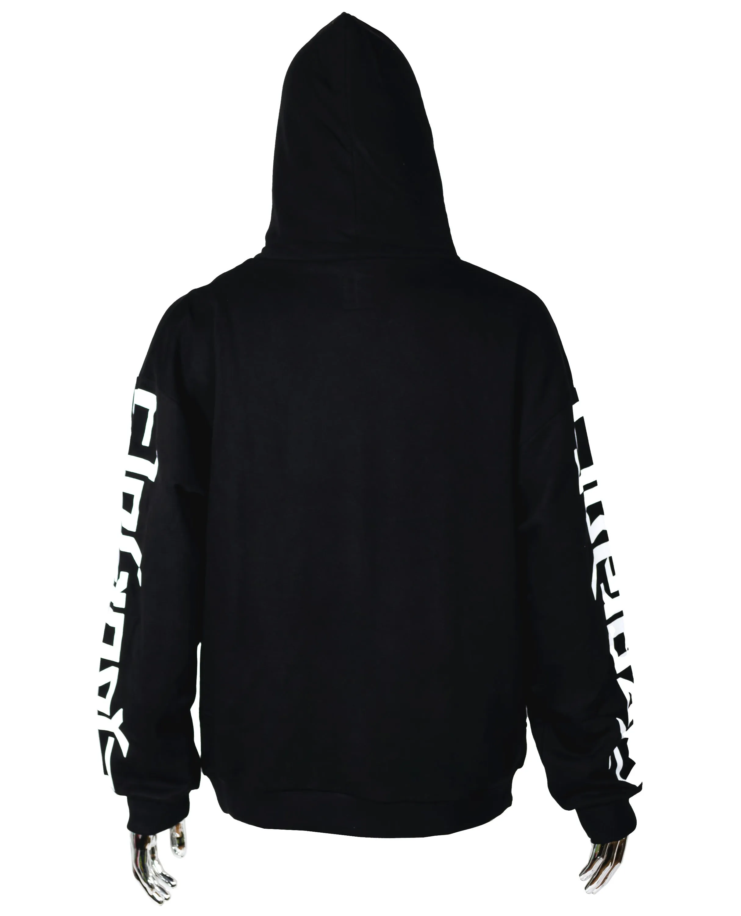 Ambigram Hoodie with Mask Design