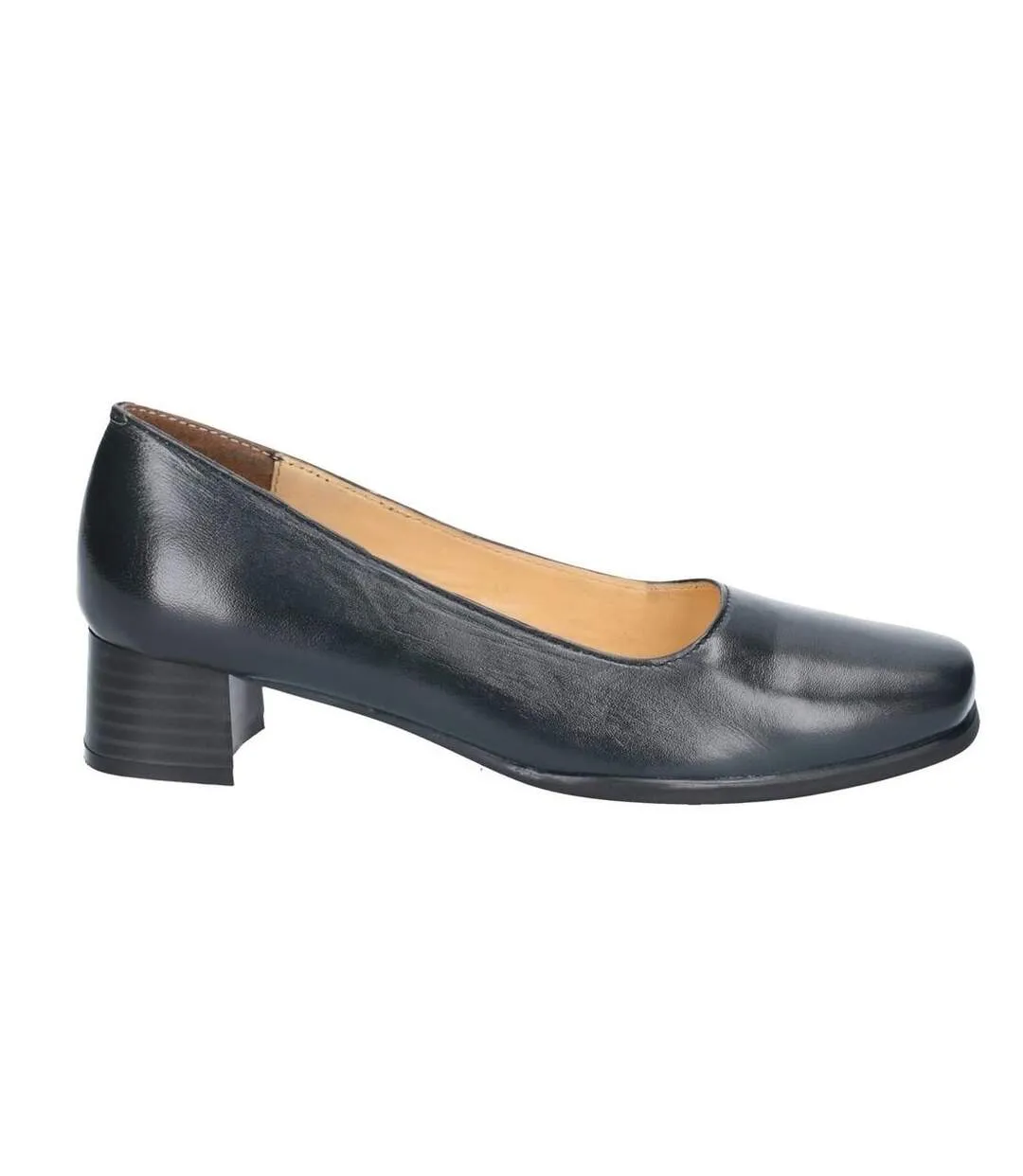 Amblers Walford Navy Ladies Wide Fit Court Shoes