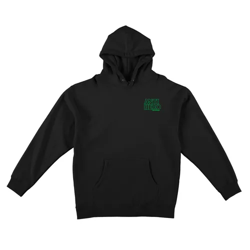 Anti Hero Skateboards Hoody Blackhero Outline Pullover - Black