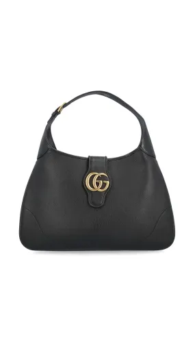 Aphrodite Medium Shoulder Bag - Black -> Black Aphrodite Medium Shoulder Bag