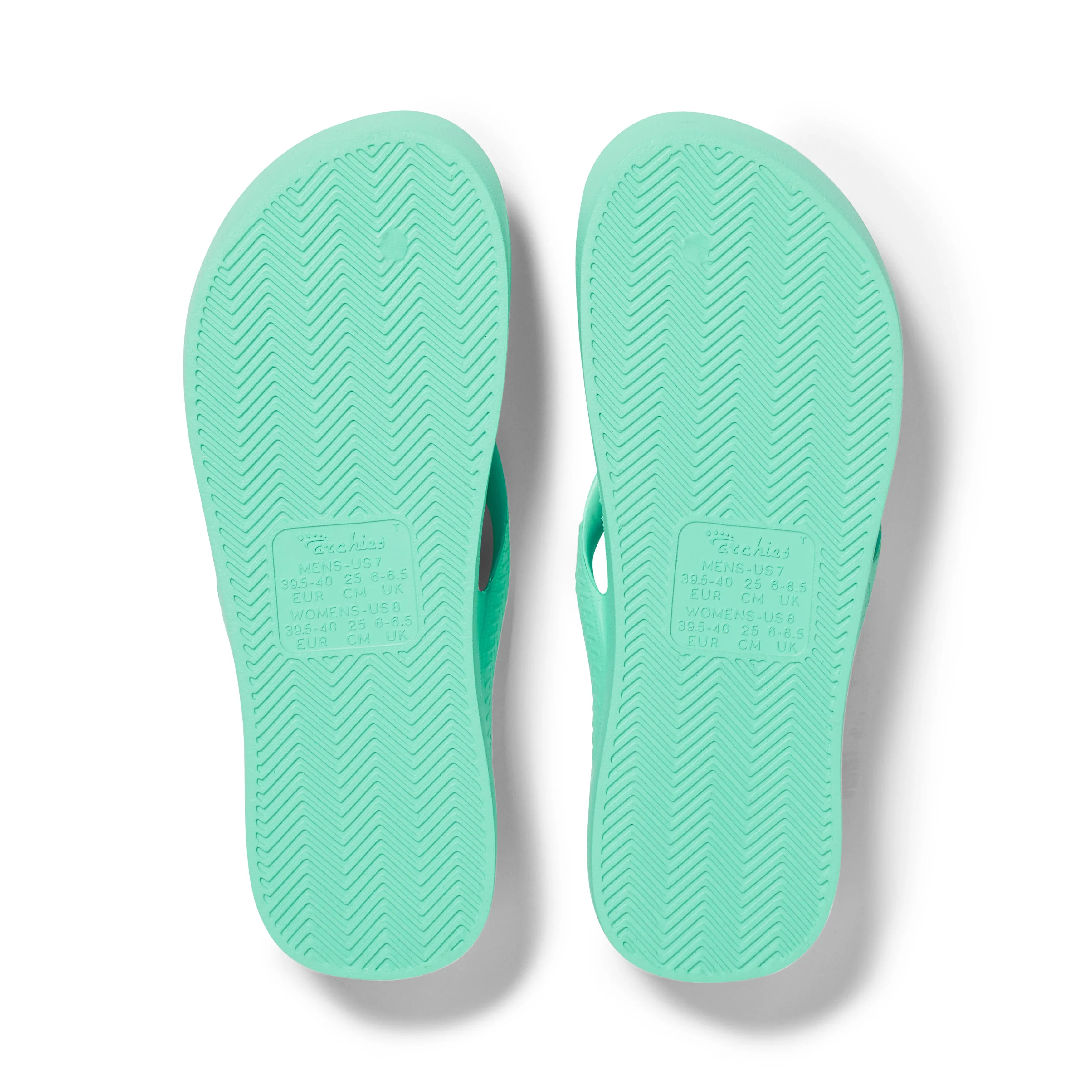 Archie's Mint Green Flip-Flops