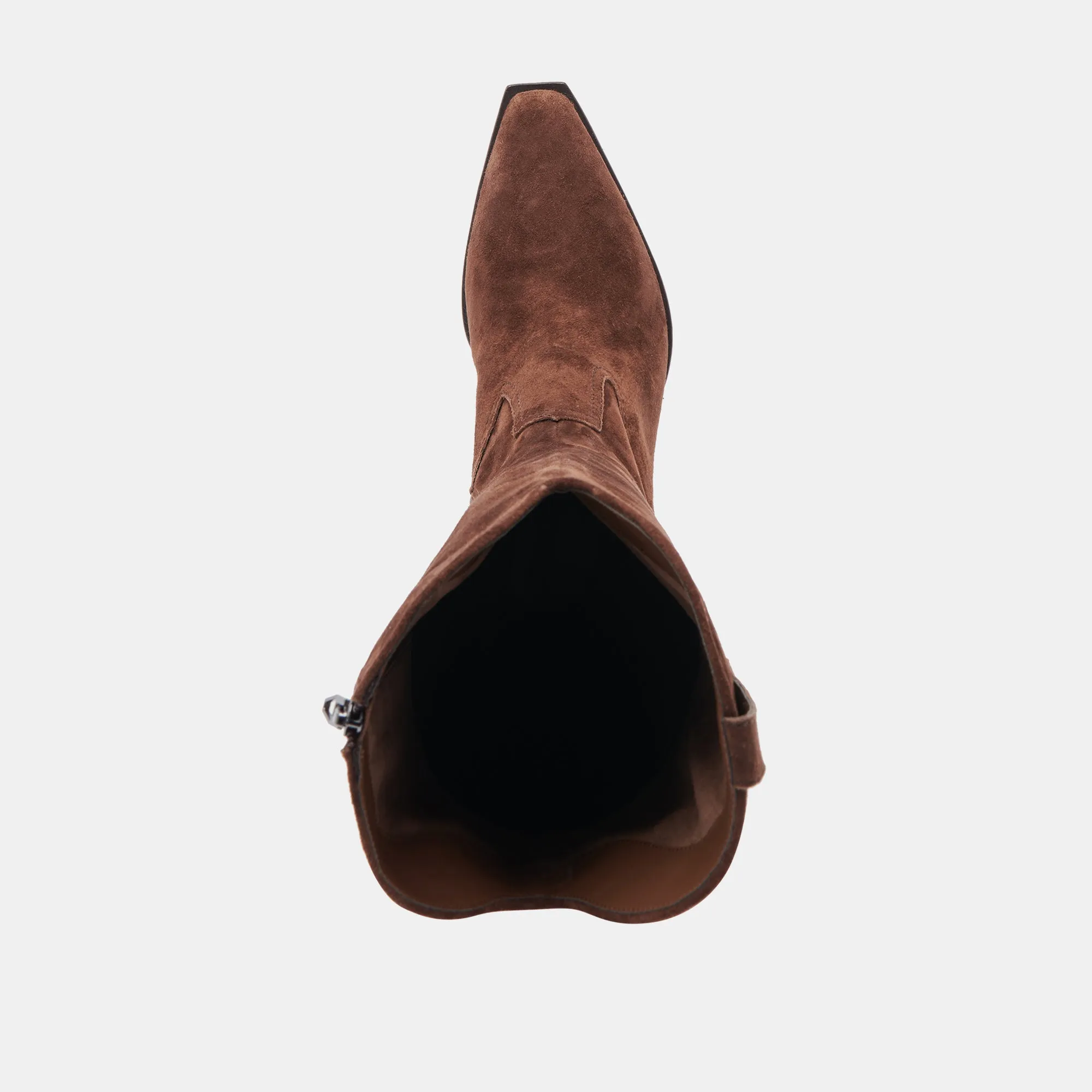 ARIANA DK BROWN SUEDE BOOTS