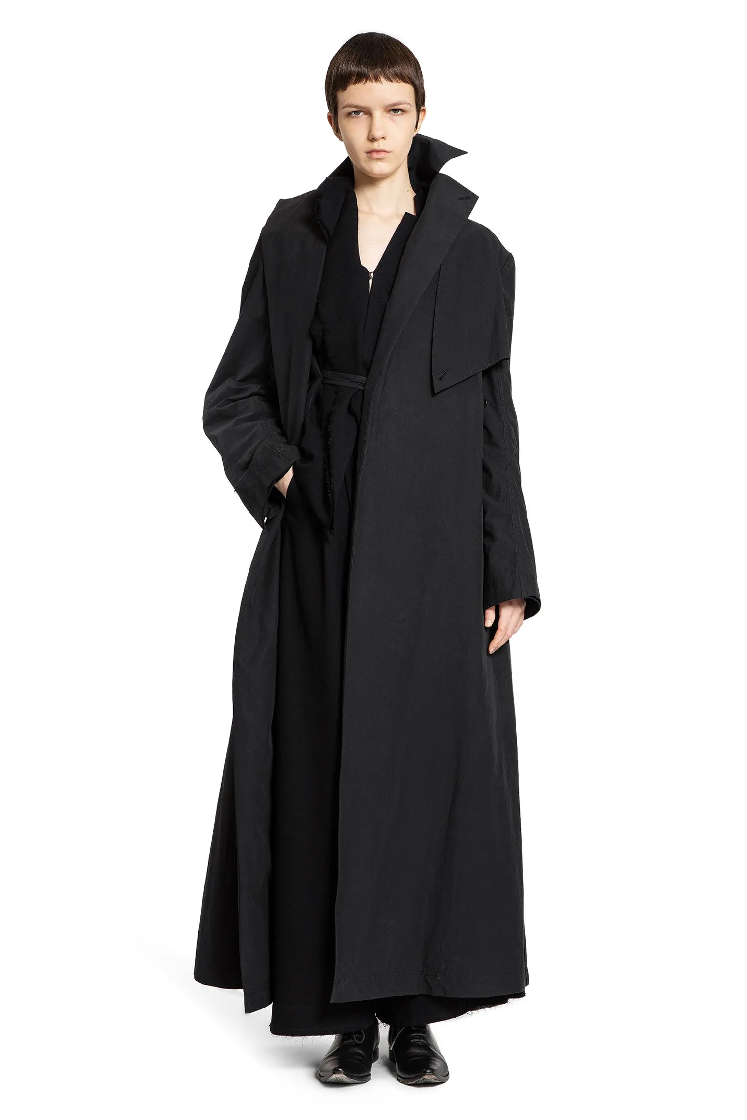 asymmetric collar coat by yehuafan