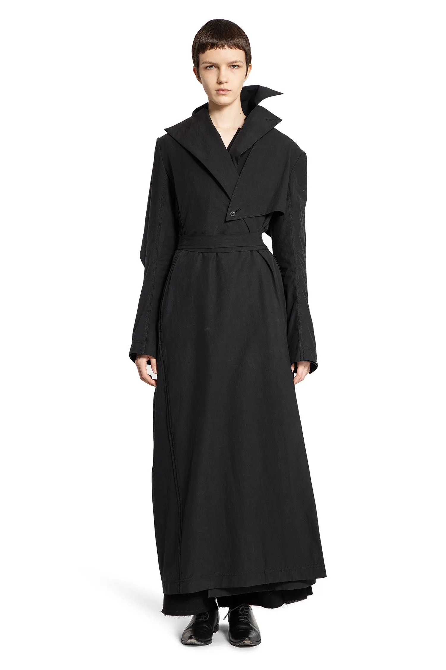 asymmetric collar coat by yehuafan