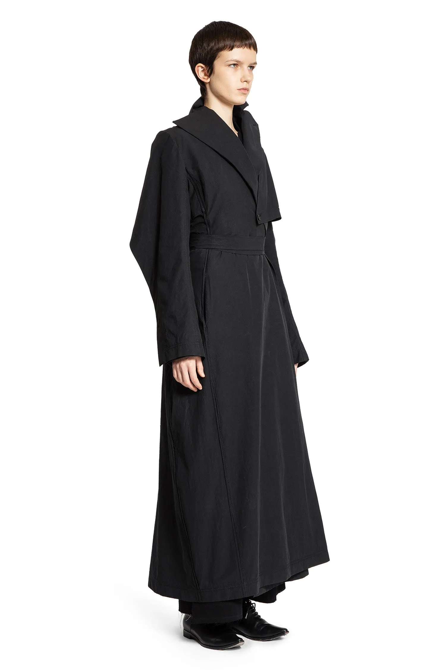 asymmetric collar coat by yehuafan