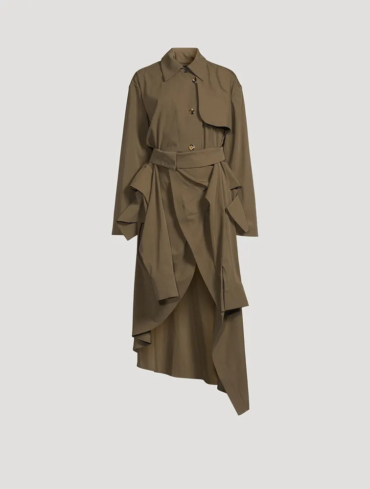 Asymmetric Trench Coat in AWAKE MODE