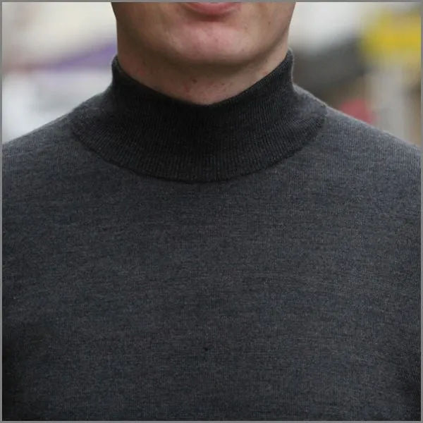 Baileys Grey Wool Turtle Neck can be rewritten as Gray Wool Turtleneck Sweater by Bailey's.