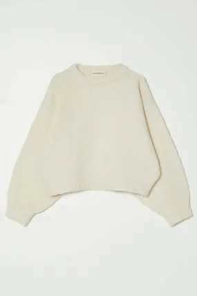 Balloon Sleeve Cream Sweater