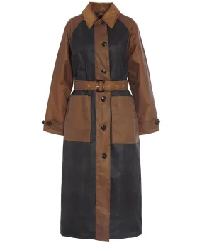 Barbour Everley Waxed Cotton Trench Coat for Women