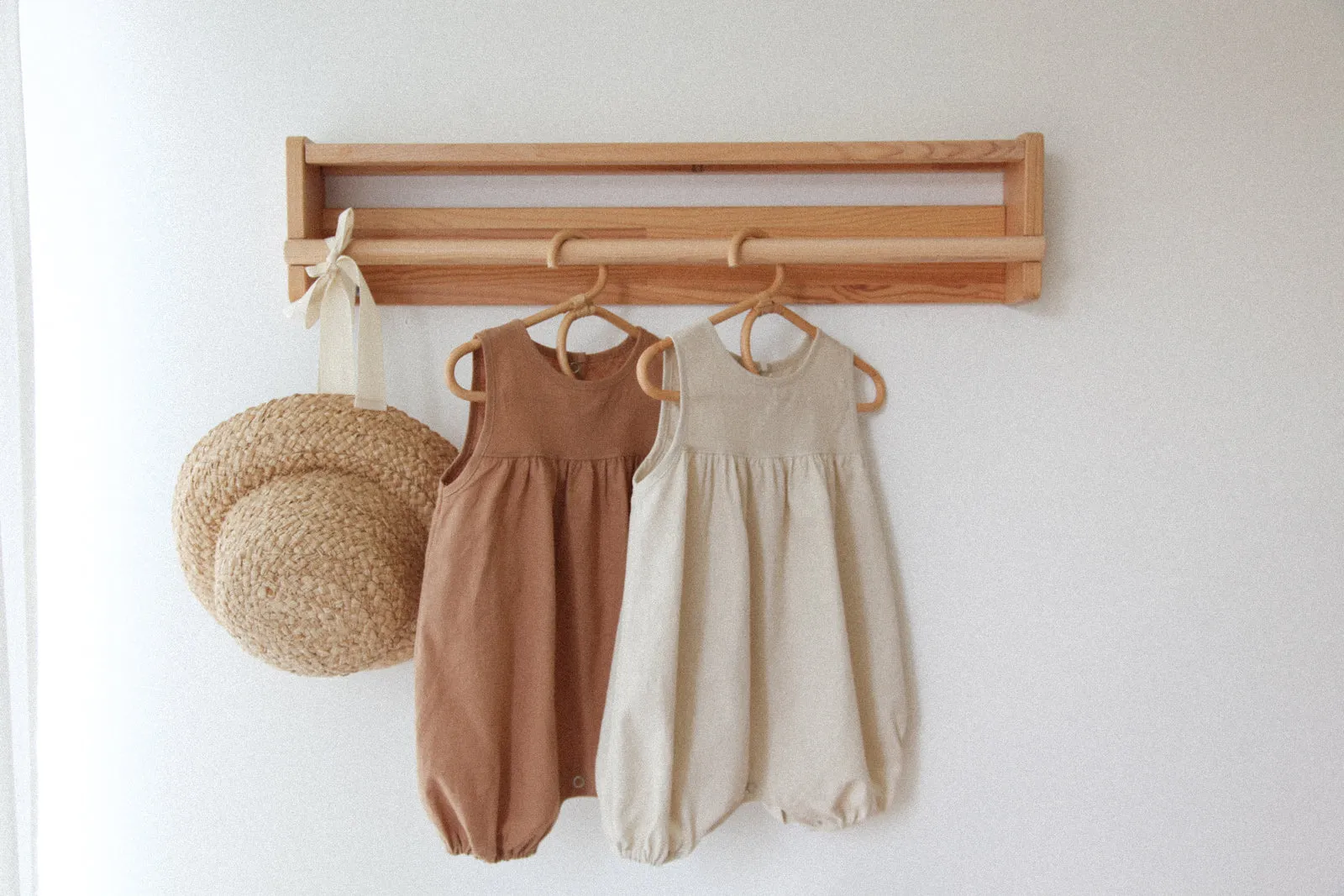 Beige Neutral Gender Cotton Shorts Jumpsuit