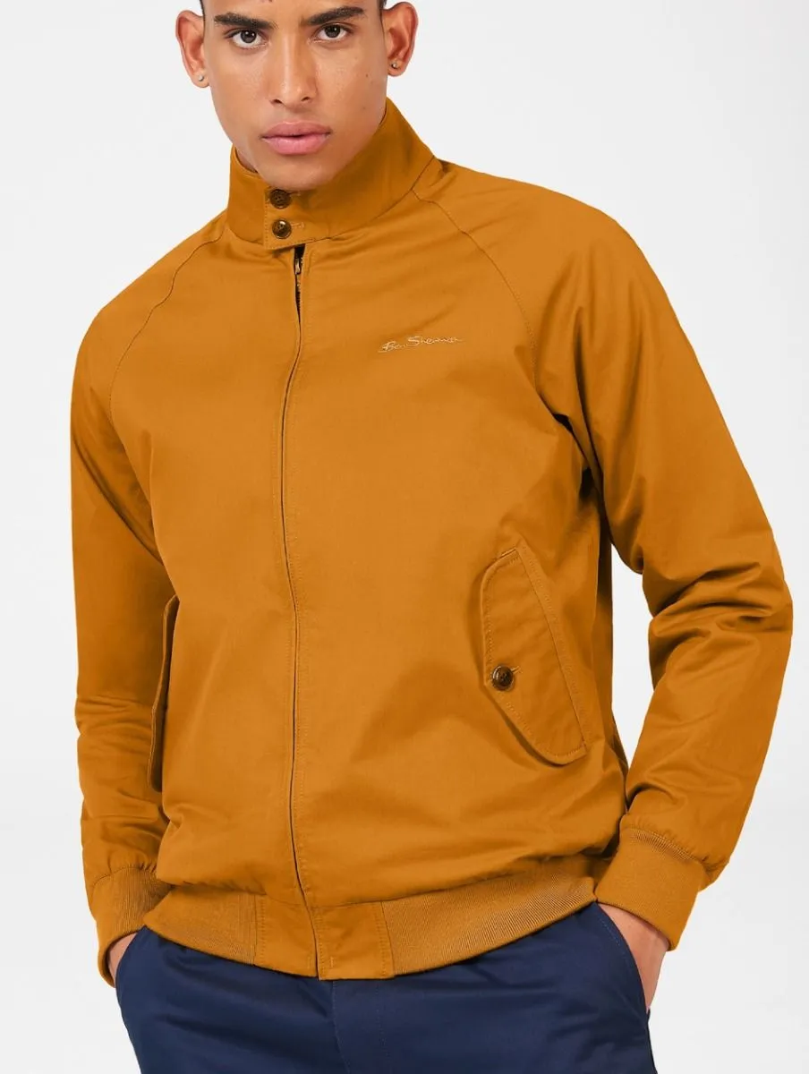 Mustard Ben Sherman Casual Harrington Jacket Signature