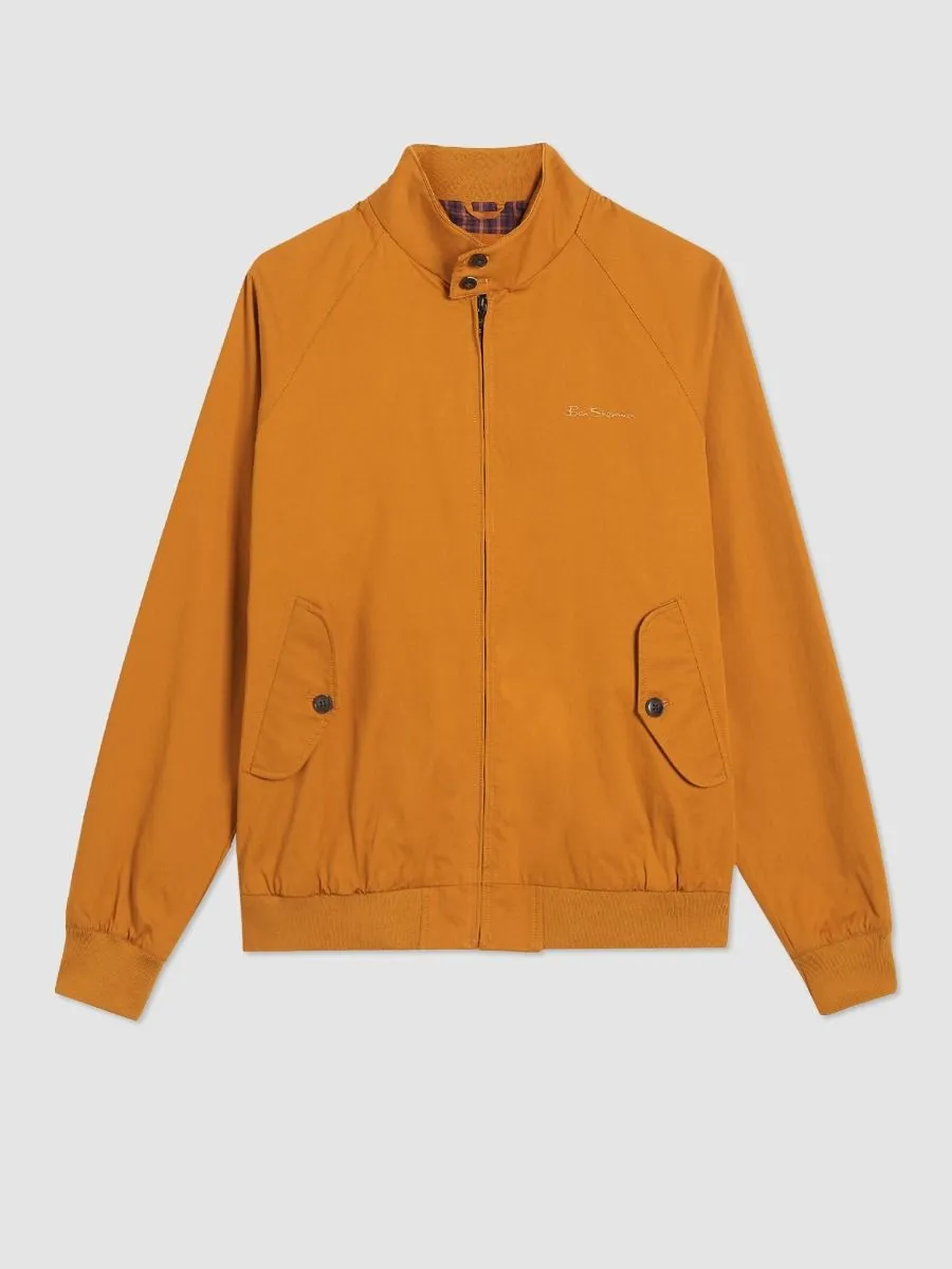 Mustard Ben Sherman Casual Harrington Jacket Signature