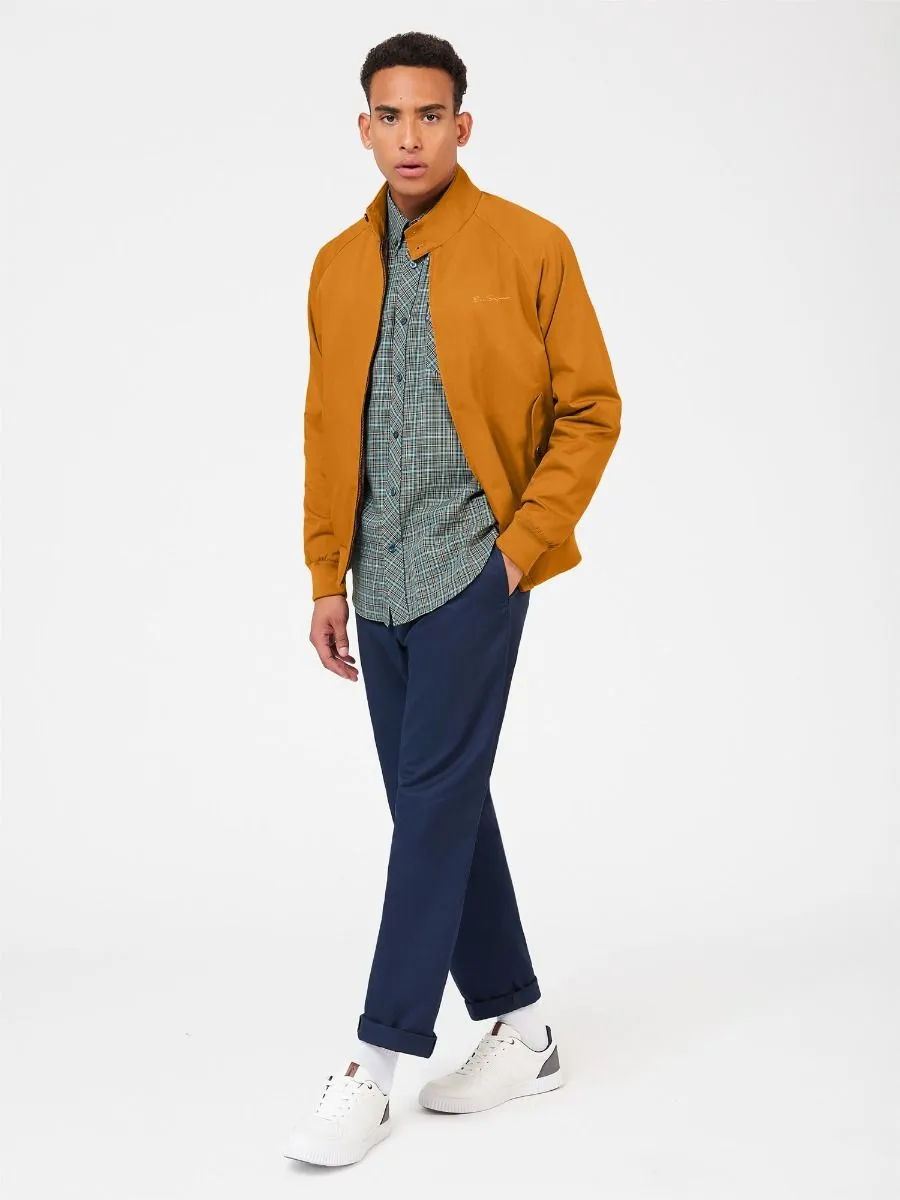 Mustard Ben Sherman Casual Harrington Jacket Signature