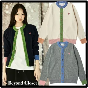 beyond closet Casual Style Unisex Street Style Logo Cardigans - Streetwear Fashion