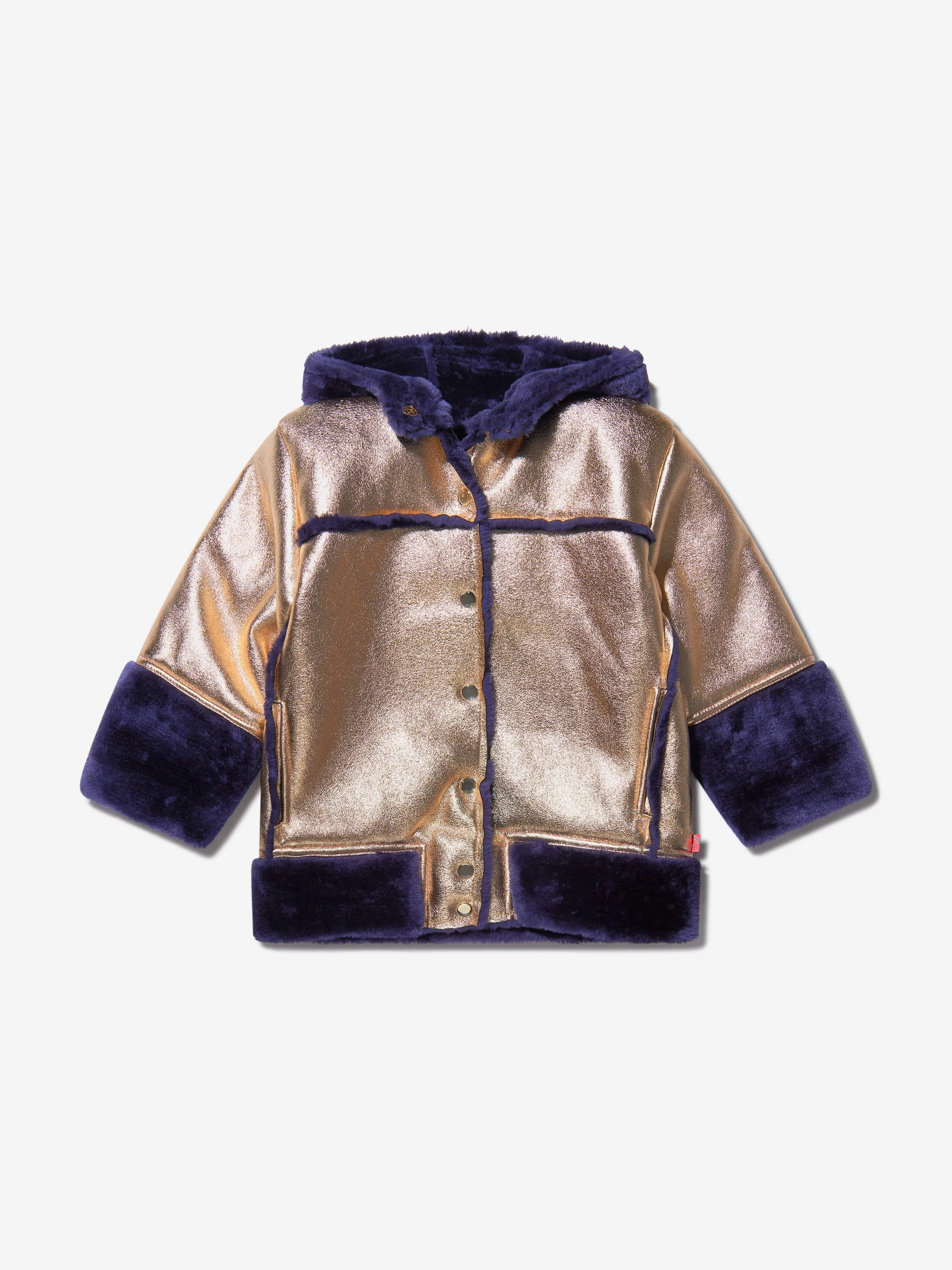 Billieblush Kids Faux Shearling Coat at Childsplay Clothing