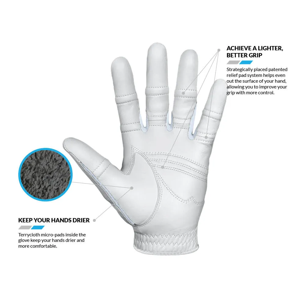 Bionic Golf Women's StableGrip 2.0 Glove - White -> Bionic Women's StableGrip 2.0 Golf Glove White