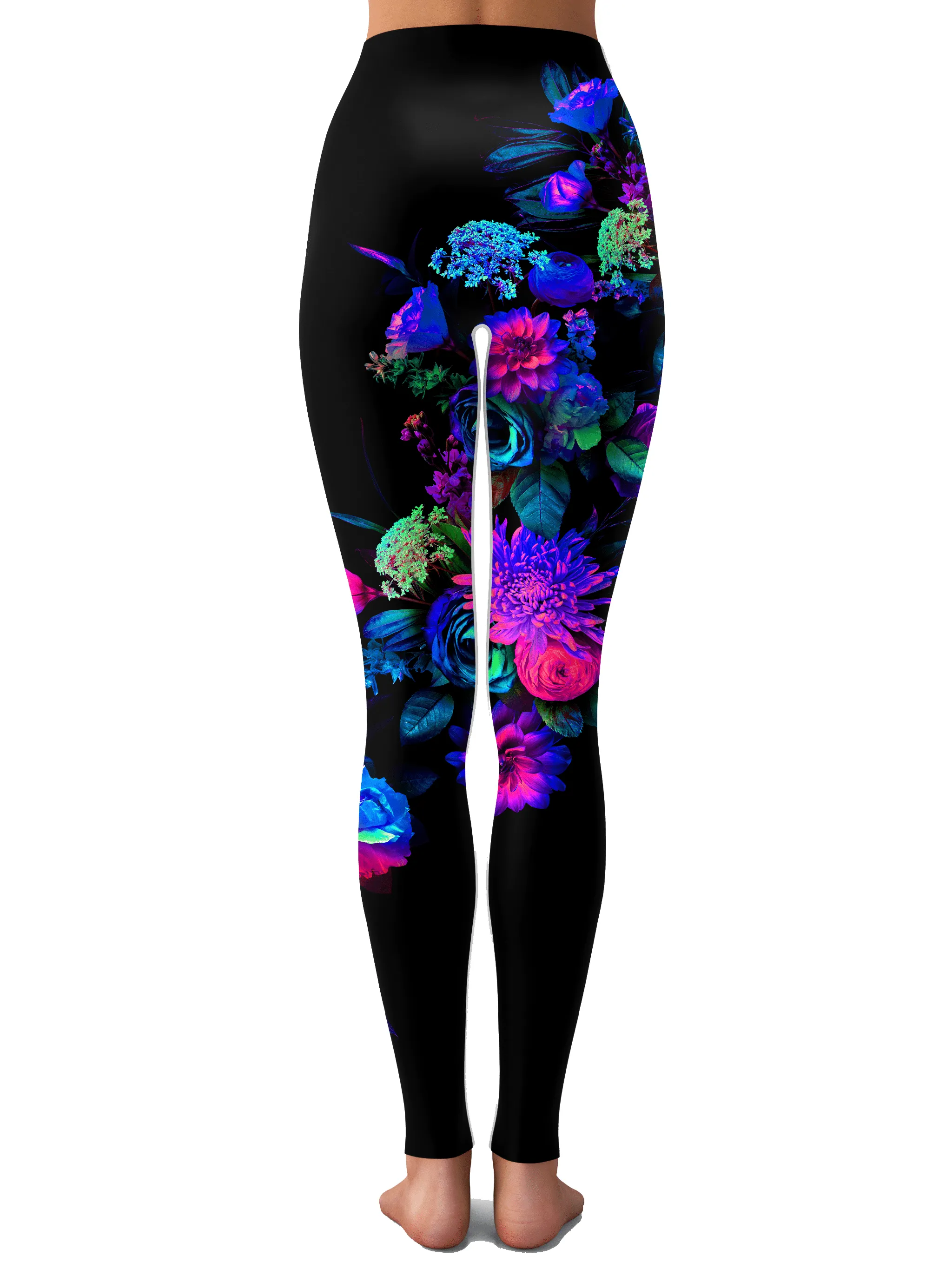 Black Floral Leggings