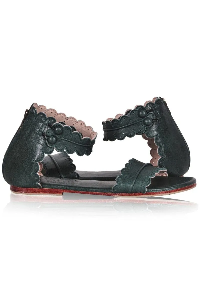 Black Midsummer Sandals