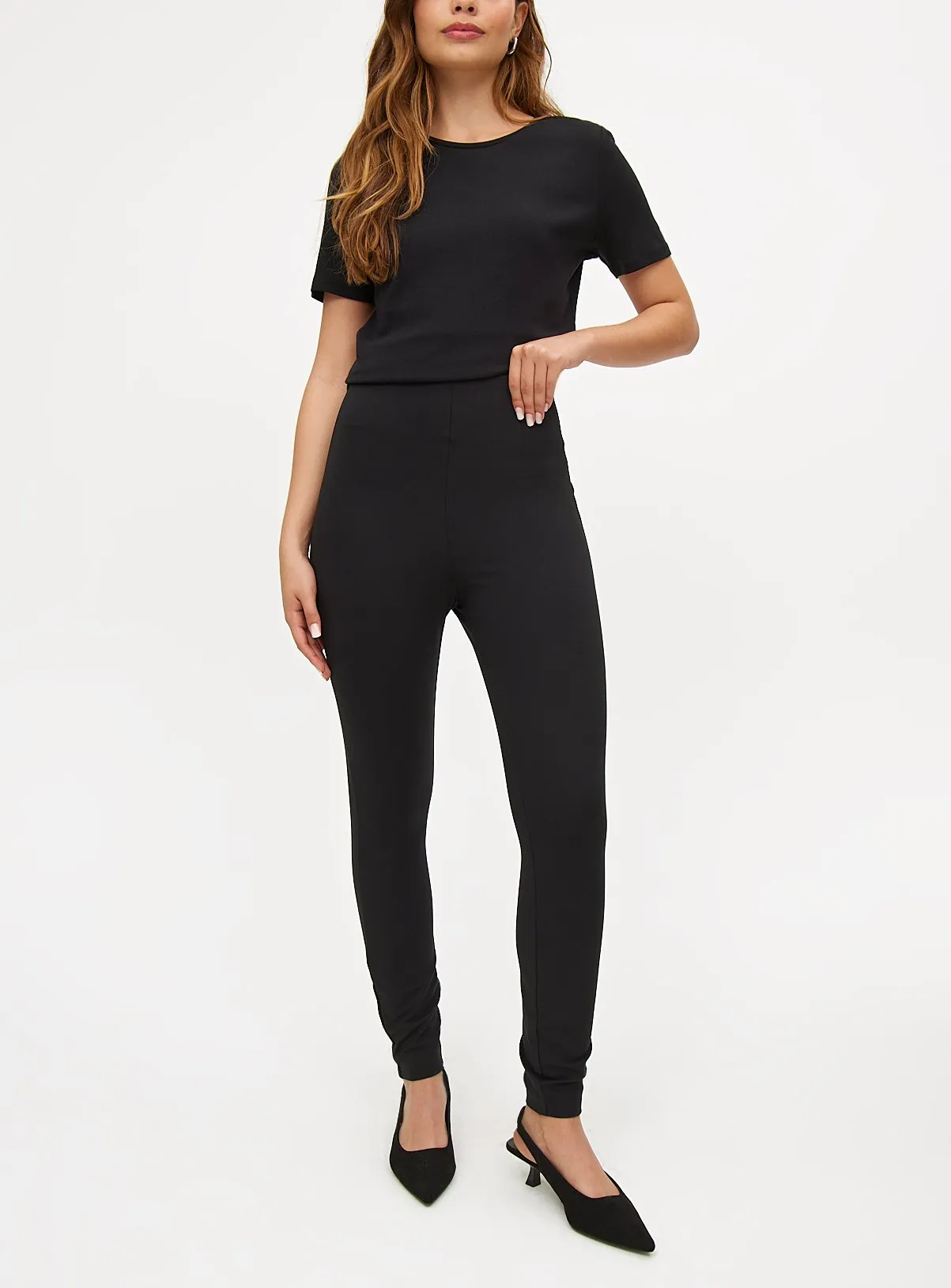 Black Sculpt High Waisted Leggings 24 - Buy Online at Tu