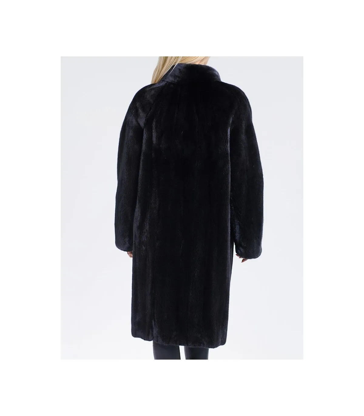 BLACKGLAMA Mink Fur Coat - Top Quality from FurSource