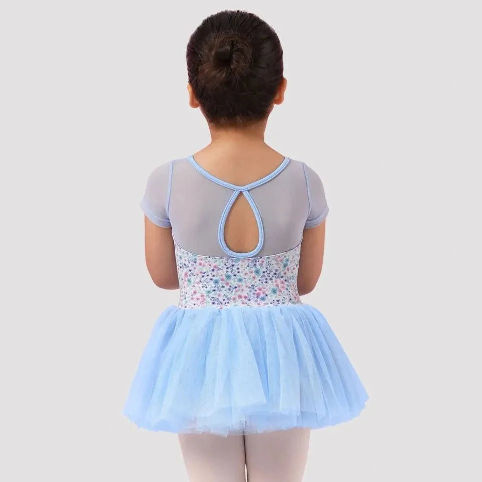 Bloch Mirella Baby Blue Floral Tutu Leotard with Ditsy Print