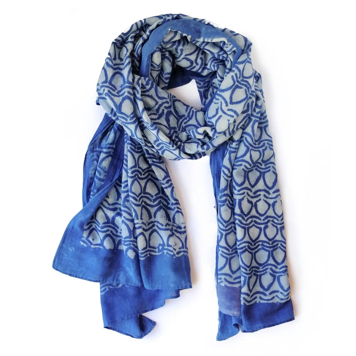 Blue Jali Scarf