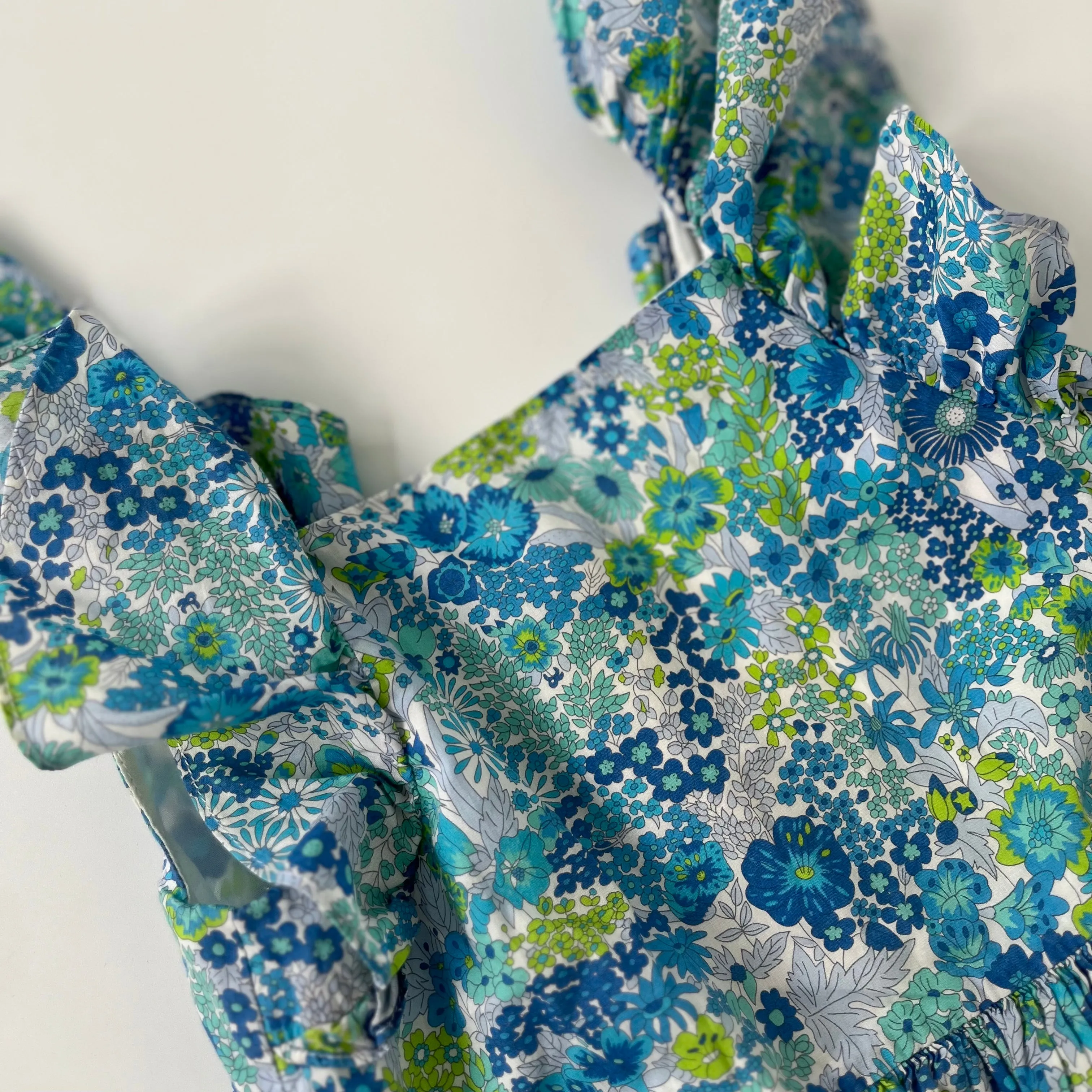 Blue Liberty Print Dress for 5-Year-Old by Jacadi