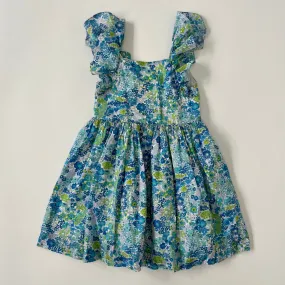 Blue Liberty Print Dress for 5-Year-Old by Jacadi