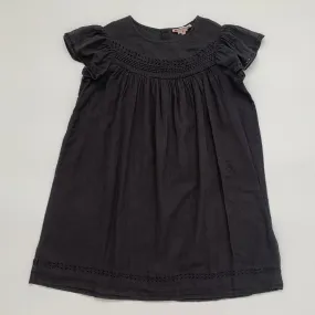 Bonpoint Dark Grey Cotton Dress Size 8 Years - Summer Ready