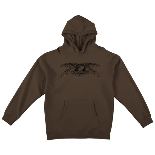 Brown/Black Eagle Pullover Hoody Sweatshirt by Anti Hero Skateboards