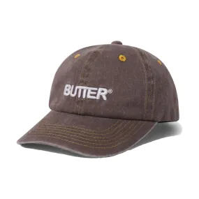 Butter Washed Oakwood Rounded 6 Panel Cap