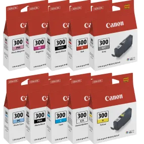 Canon imagePROGRAF LUCIA Pro PFI-300 Ink Cartridge 10 Inks Whole Set GENUINE