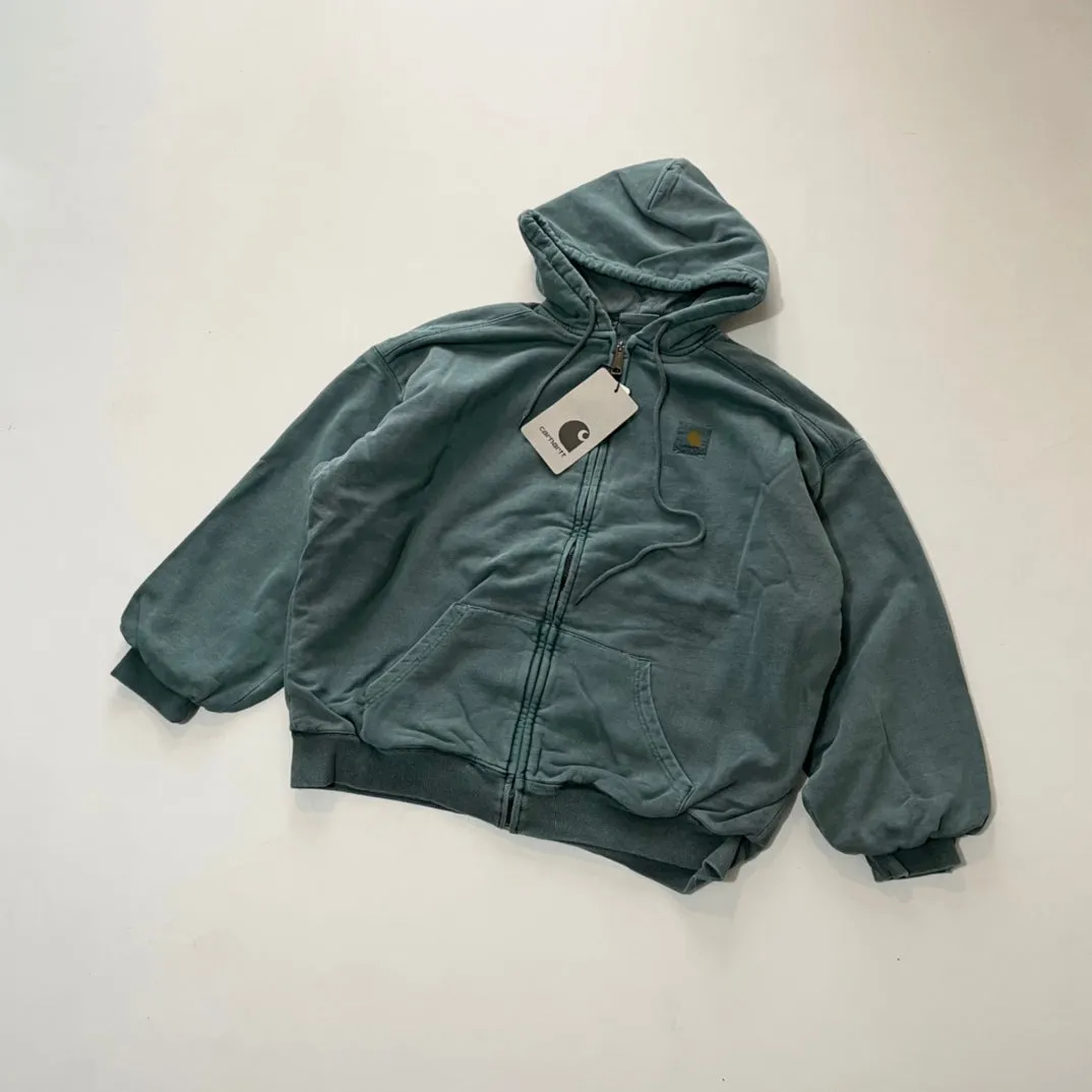 Carhartt J130 Heavyweight Vintage Washed Hooded Jacket Unisex Retro Outerwear - Shop Now