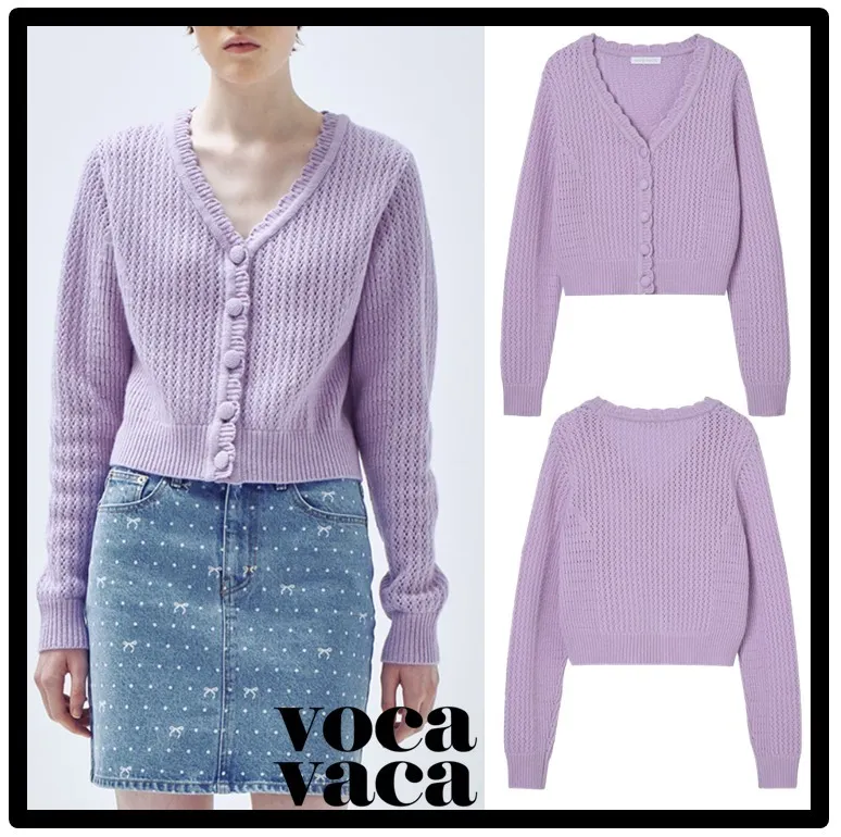 Casual Style Street Style Logo Cardigans | vocavaca