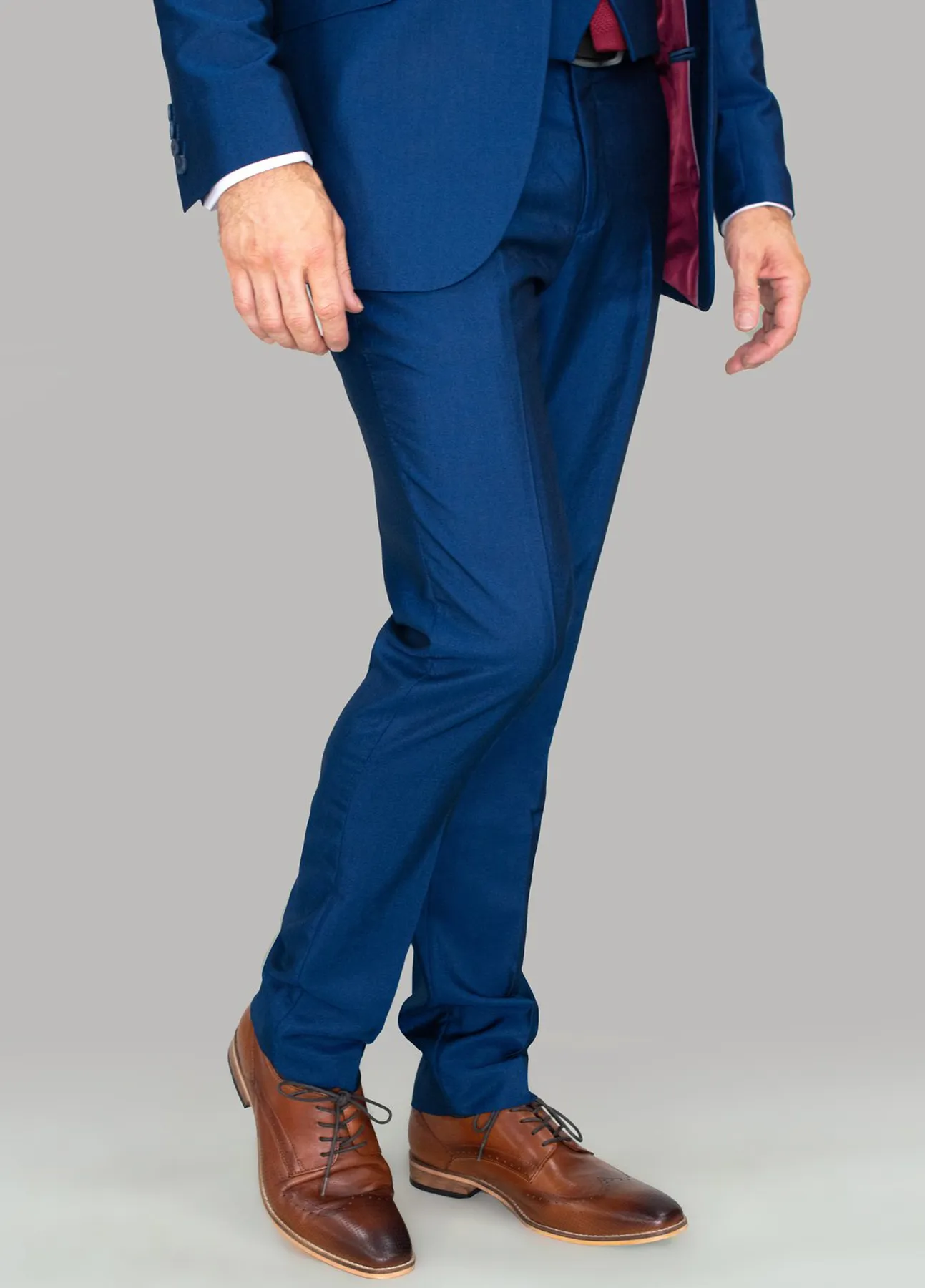 Cavani Ford Blue Slim Fit Suit Trousers Regular Length