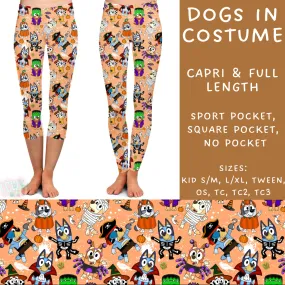 Character Halloween Batch 181 - Closing Date August 22 - Estimated Arrival October - Dogs In Costumes Full and Capri Leggings