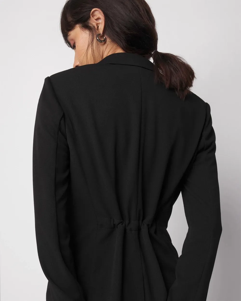 Fashionable Jacket with Cinched Back