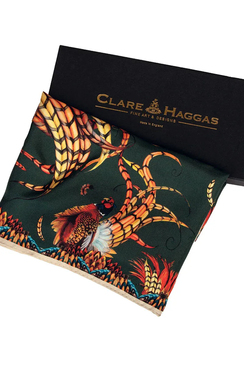 Clare Haggas Silk Scarf - Heads or Tails