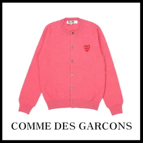 COMME des GARCONS Street Style Cotton Logo Cardigans