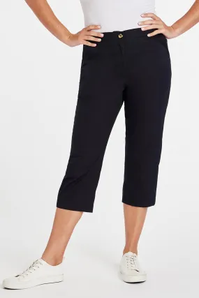 Cropped Elasticated Trousers Women's Bottoms