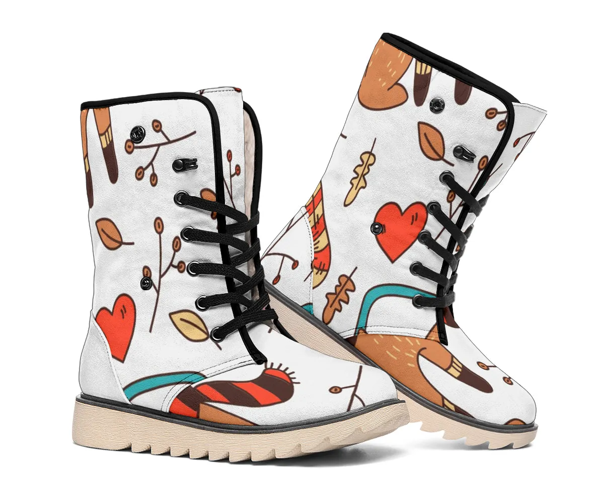 Cute Fox Snow Boots