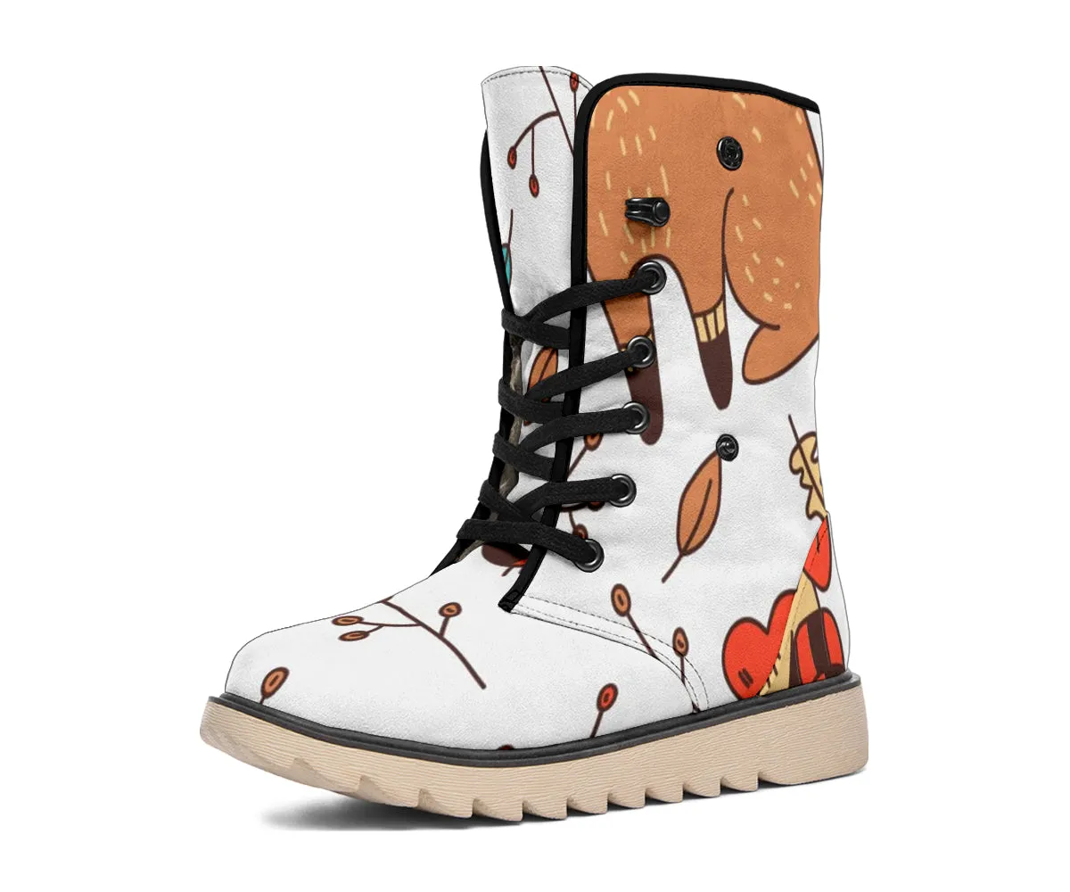 Cute Fox Snow Boots