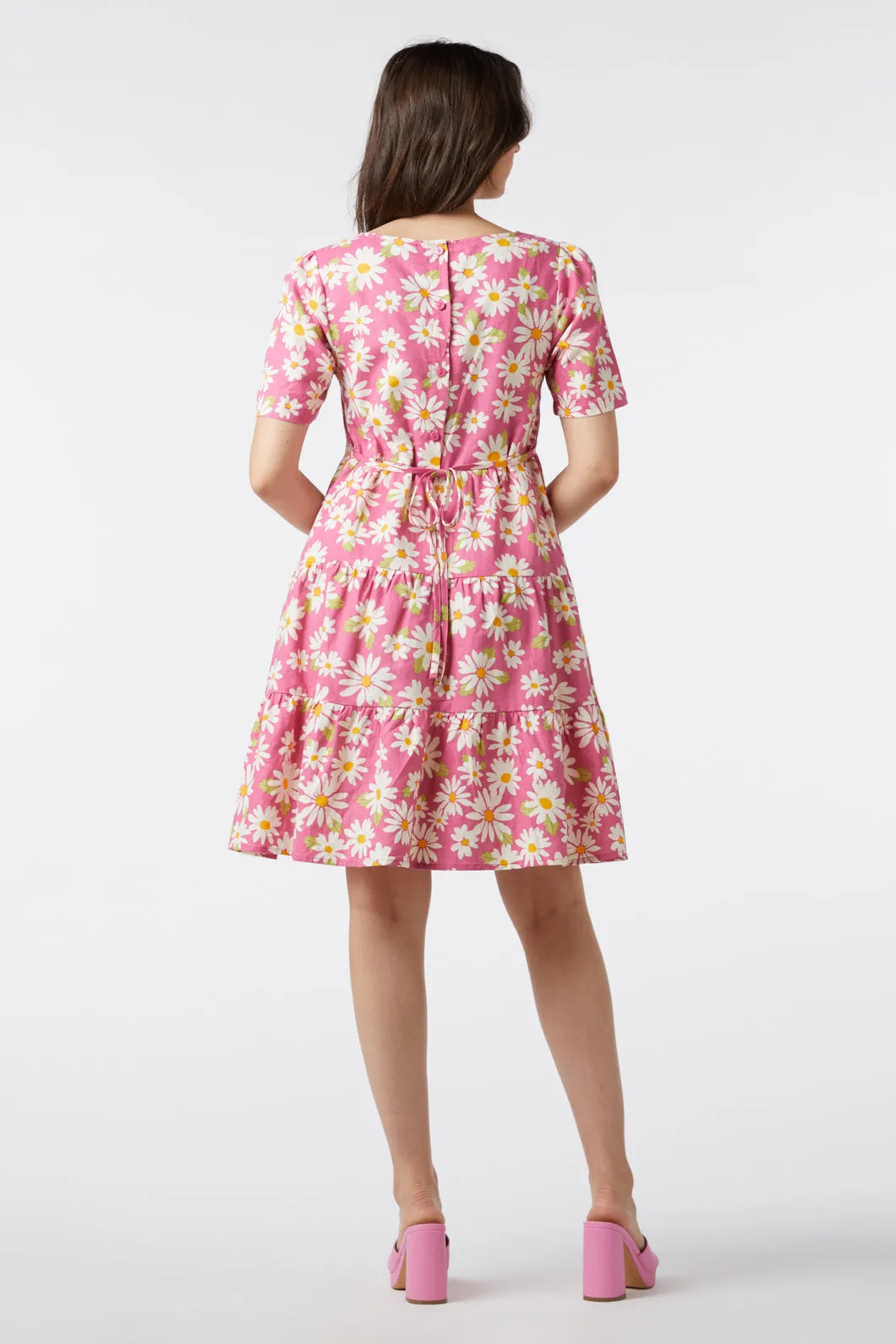 Daisy Print Summer Dress