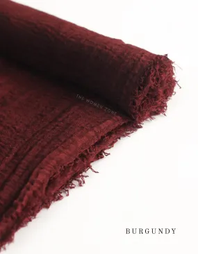 Dark Maroon Crinkle Hijab