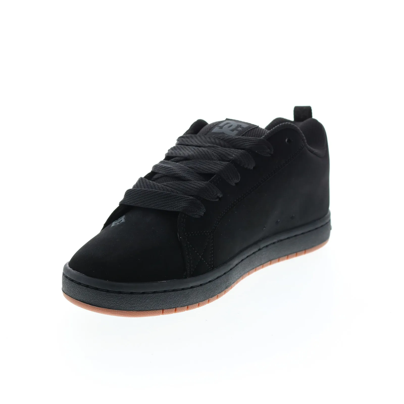 DC Court Graffik SQ Black Nubuck Skate Sneakers for Men