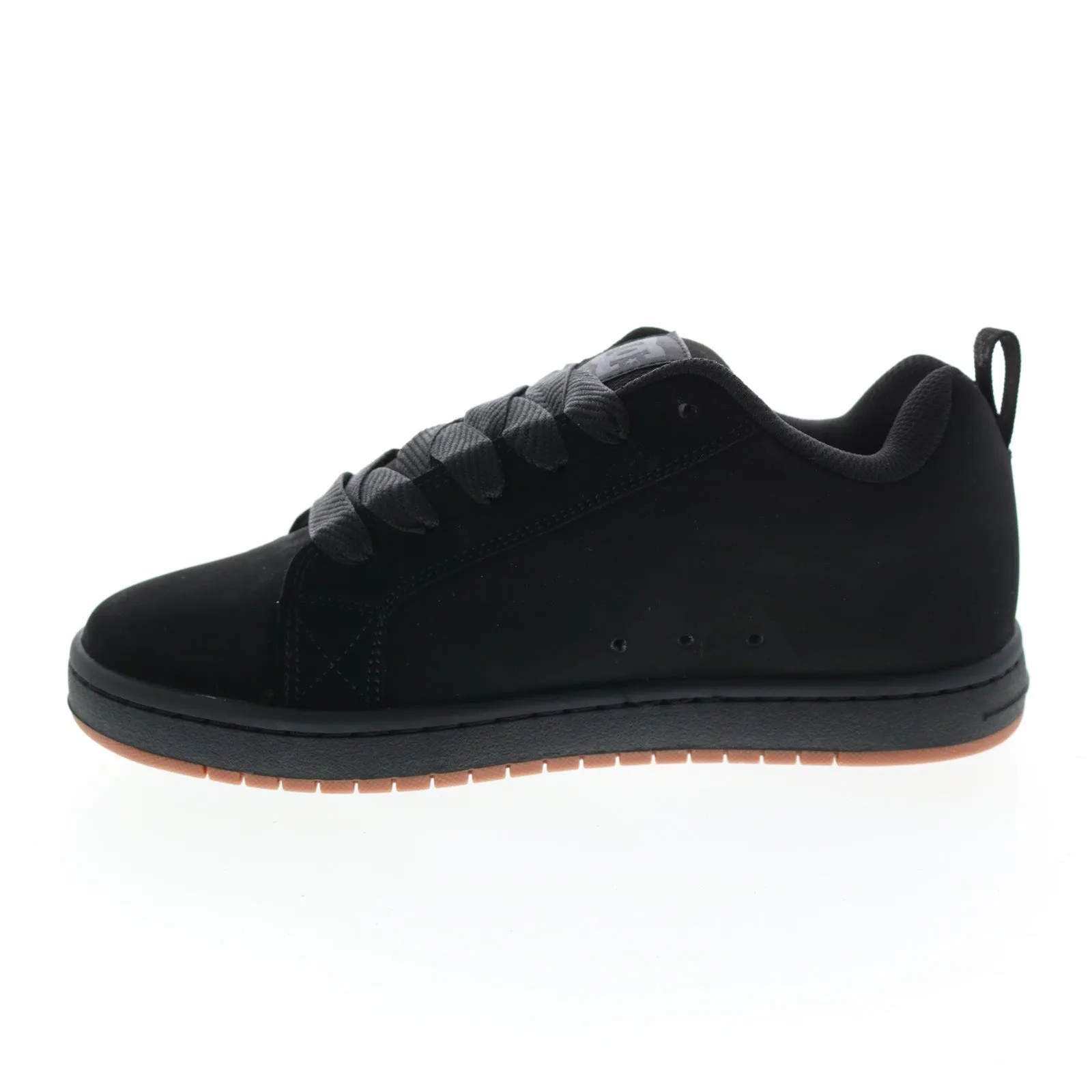 DC Court Graffik SQ Black Nubuck Skate Sneakers for Men